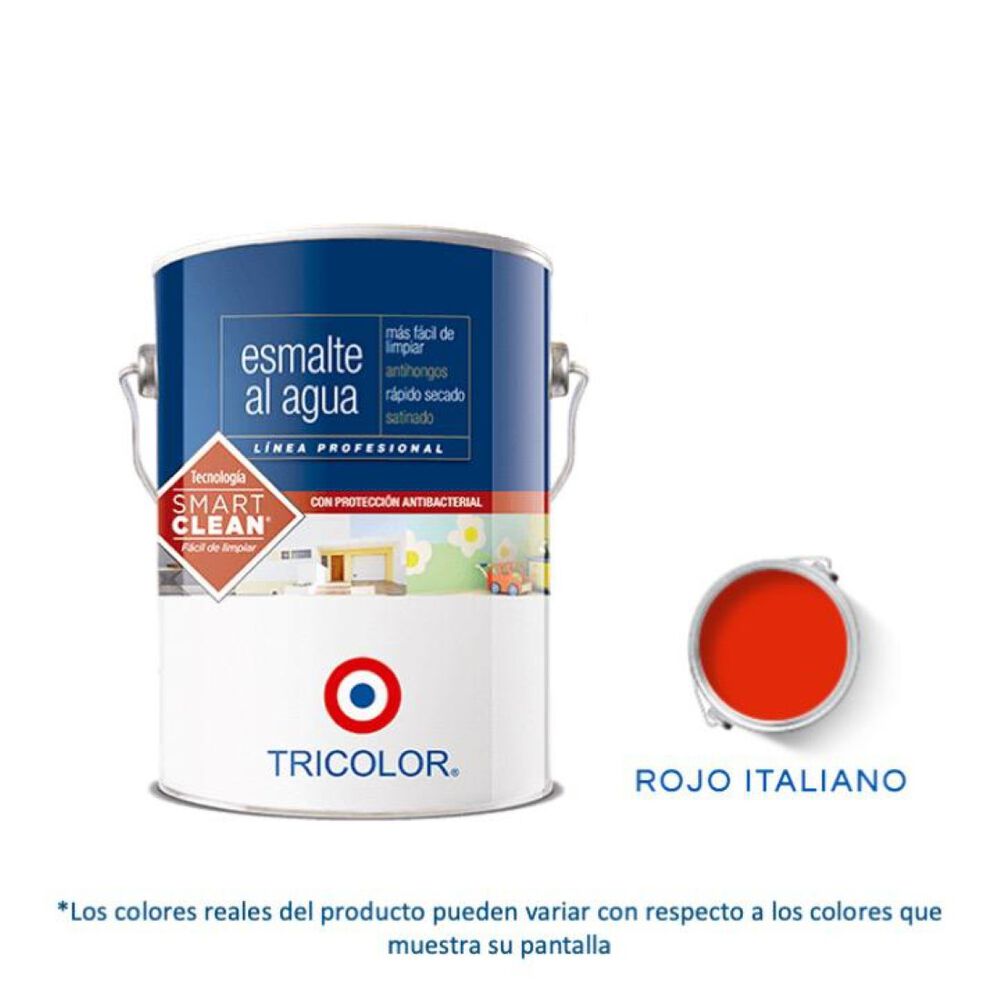 Esmalte Al Agua Profesional 1 Gl Rojo Italiano Tricolor image number 0.0